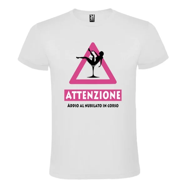 T-shirt attenzione_nubilato uomo