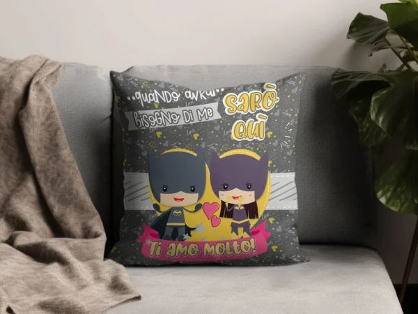 Cuscini 'Sempre Qui per Te' - Batman & Batgirl